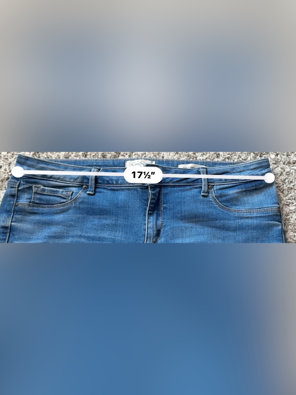 Jessica Simpson Kiss Me Ankle Skinny Stretchy Distressed Jeans - Picture 8 of 8